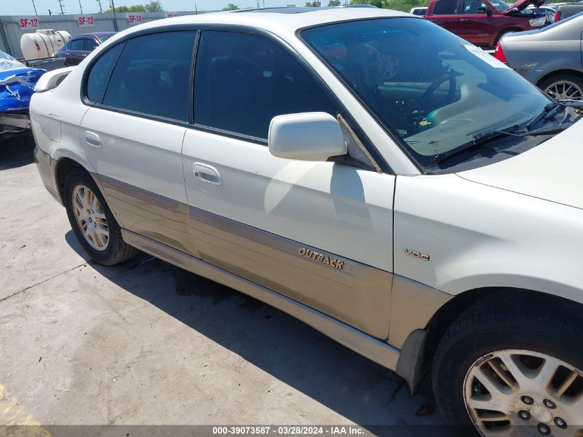 2003 Subaru Outback H6-3.0/H6-3.0 Vdc VIN: 4S3BE896137202857 Lot: 39073587