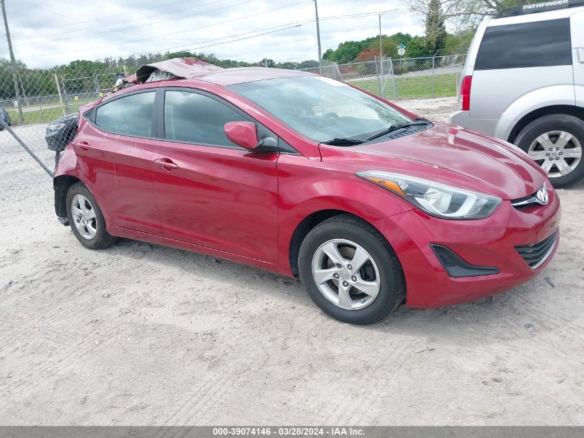 2014 Hyundai Elantra Se VIN: 5NPDH4AE8EH531372 Lot: 39074146