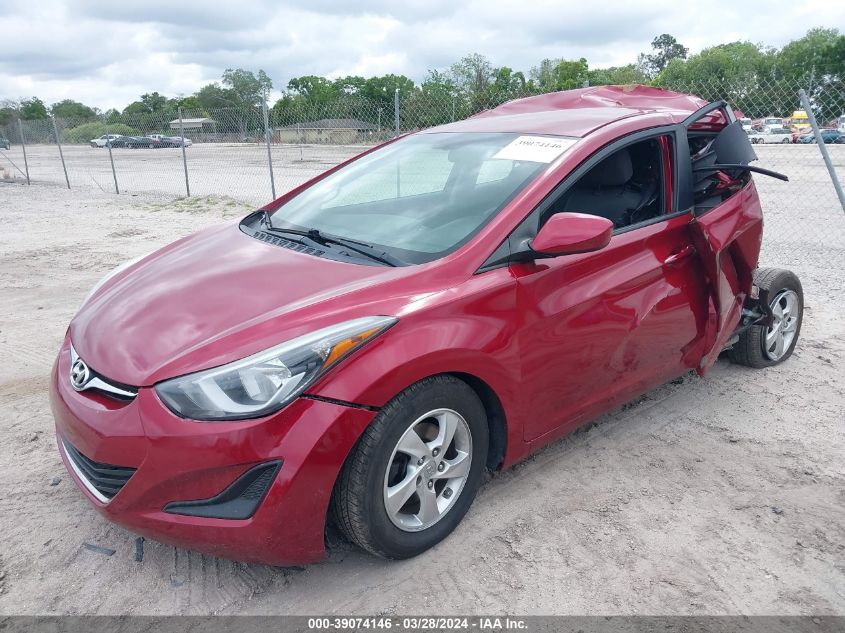 2014 Hyundai Elantra Se VIN: 5NPDH4AE8EH531372 Lot: 39074146