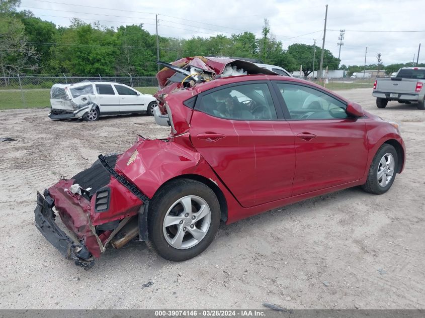 2014 Hyundai Elantra Se VIN: 5NPDH4AE8EH531372 Lot: 39074146