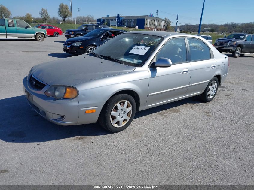 2002 Kia Spectra Gs/Gsx VIN: KNAFB161425090007 Lot: 39074255