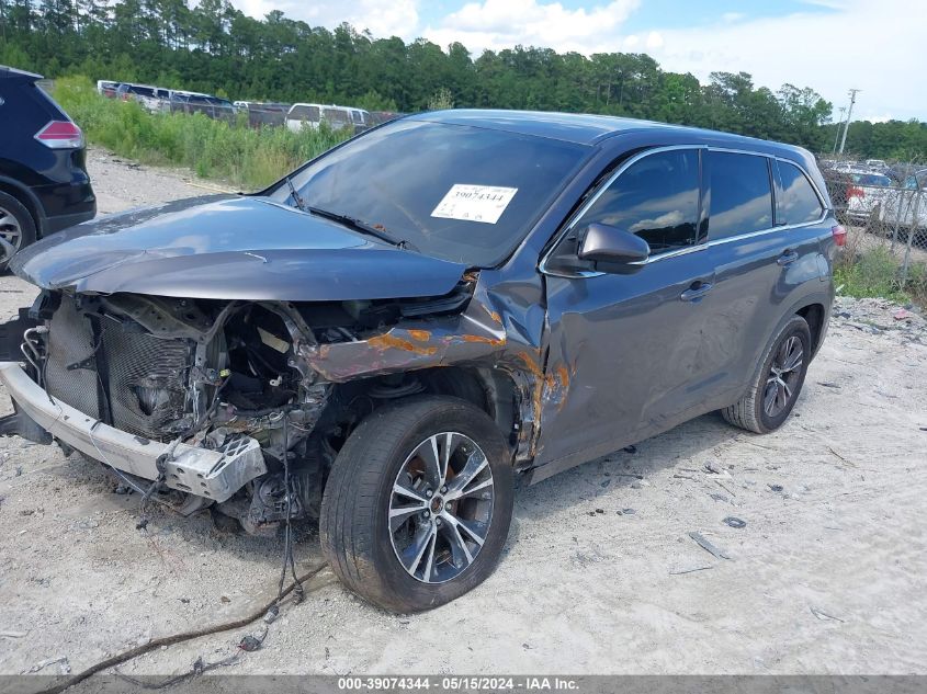 2018 Toyota Highlander Le VIN: 5TDZARFH9JS036497 Lot: 39074344