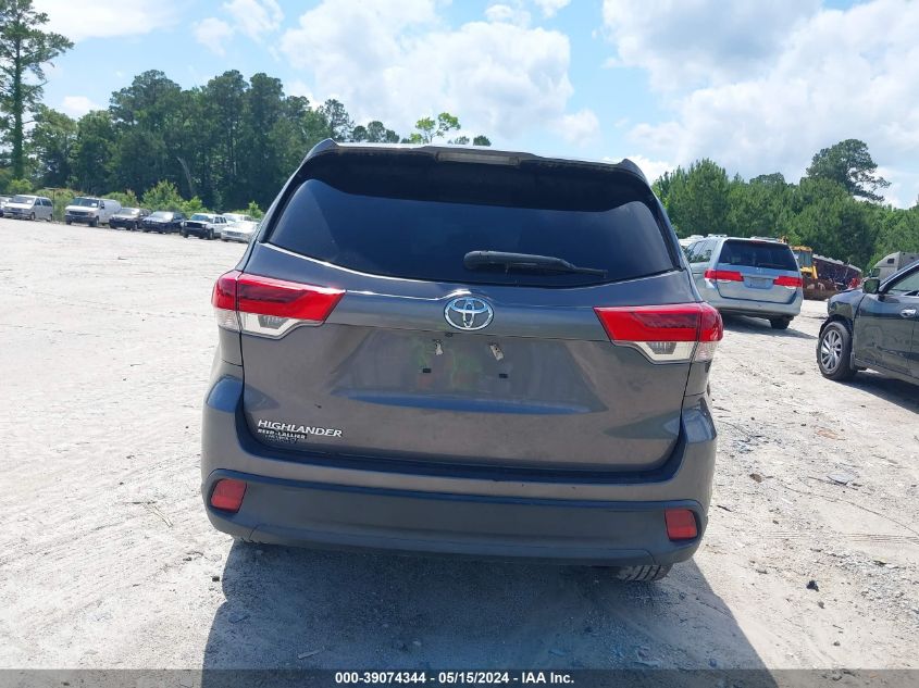 2018 Toyota Highlander Le VIN: 5TDZARFH9JS036497 Lot: 39074344