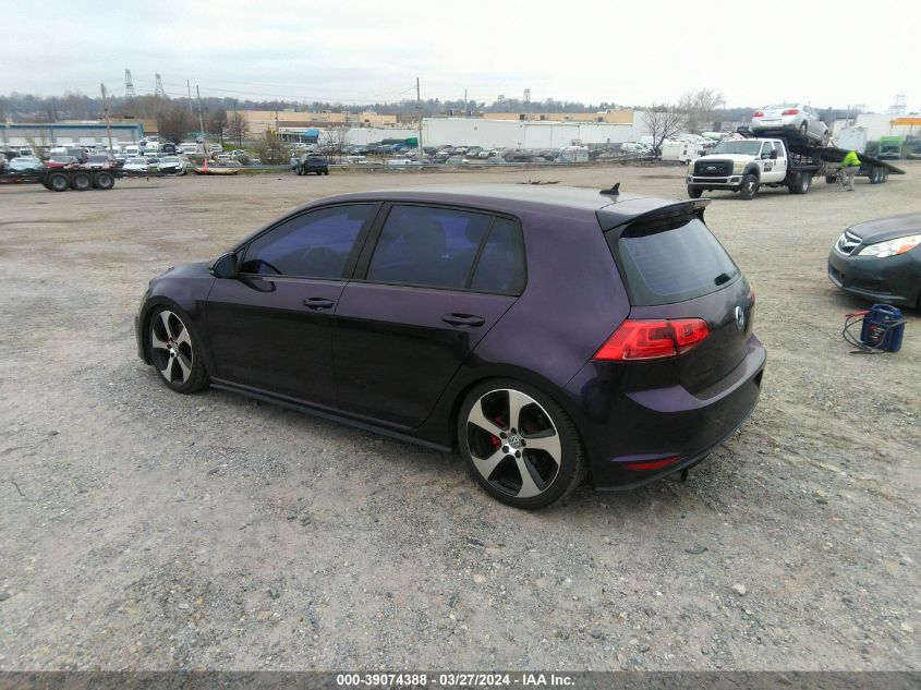 3VW5T7AU0GM064793 | 2016 VOLKSWAGEN GOLF GTI