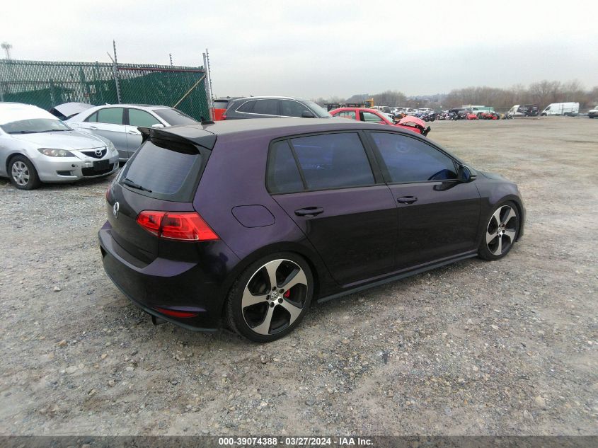 3VW5T7AU0GM064793 | 2016 VOLKSWAGEN GOLF GTI