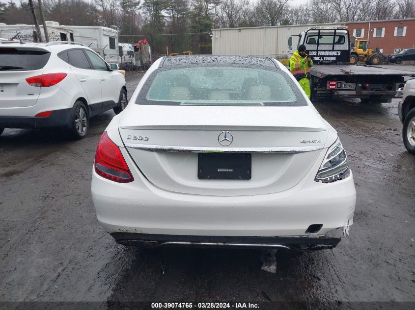 2016 Mercedes-Benz C 300 4Matic/Luxury 4Matic/Sport 4Matic VIN: 55SWF4KB1GU171946 Lot: 39074765