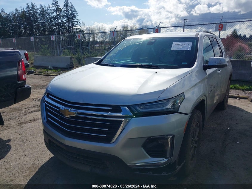 2022 CHEVROLET TRAVERSE FWD LT LEATHER - 1GNERHKW3NJ111646