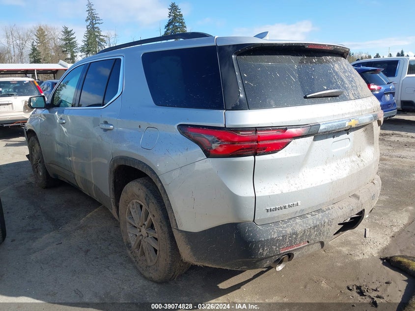 2022 CHEVROLET TRAVERSE FWD LT LEATHER - 1GNERHKW3NJ111646