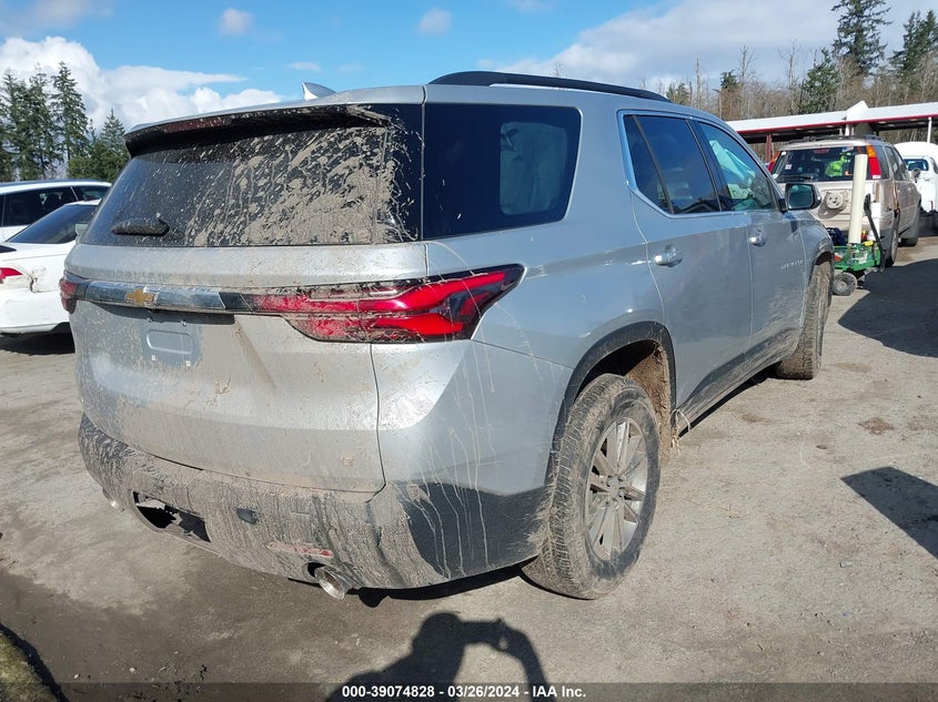 2022 CHEVROLET TRAVERSE FWD LT LEATHER - 1GNERHKW3NJ111646