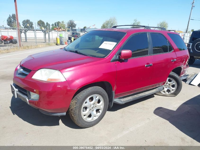 2002 Acura Mdx VIN: 2HNYD18612H536714 Lot: 39075452