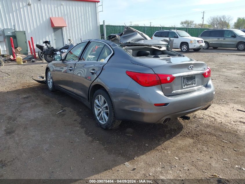 2015 Infiniti Q50 Premium VIN: JN1BV7AR8FM421646 Lot: 39075484