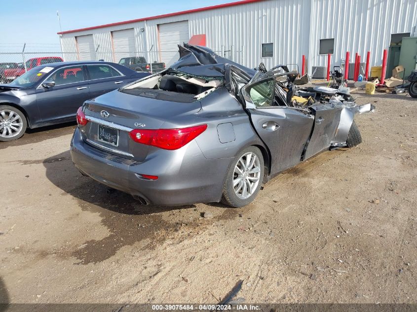 2015 Infiniti Q50 Premium VIN: JN1BV7AR8FM421646 Lot: 39075484