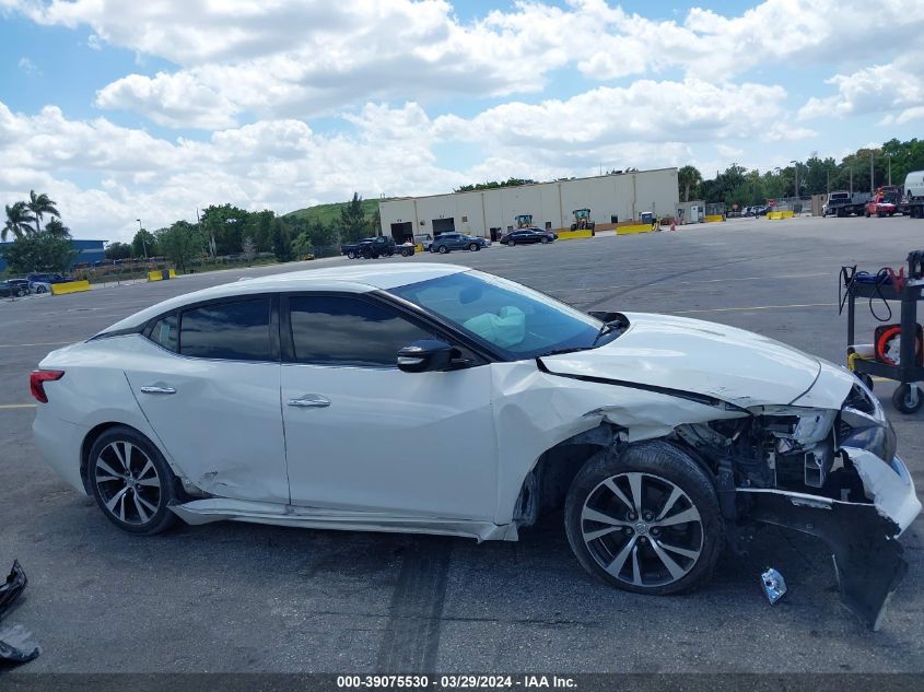 2017 Nissan Maxima 3.5 Sv VIN: 1N4AA6AP7HC395200 Lot: 39075530