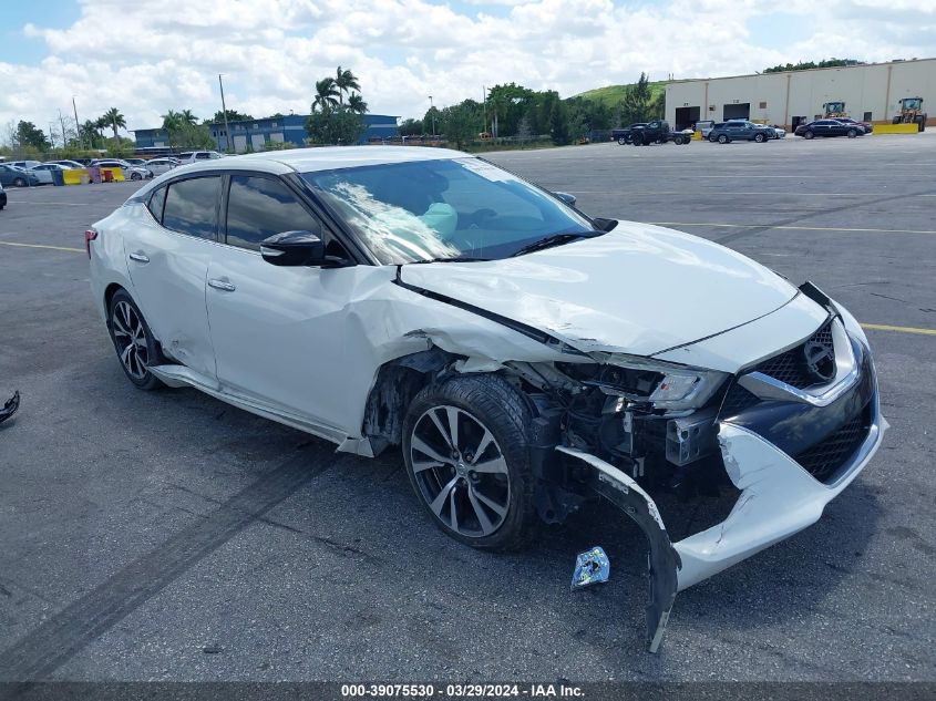 2017 Nissan Maxima 3.5 Sv VIN: 1N4AA6AP7HC395200 Lot: 39075530