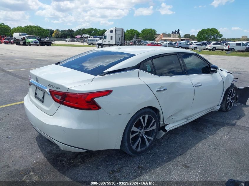 2017 Nissan Maxima 3.5 Sv VIN: 1N4AA6AP7HC395200 Lot: 39075530