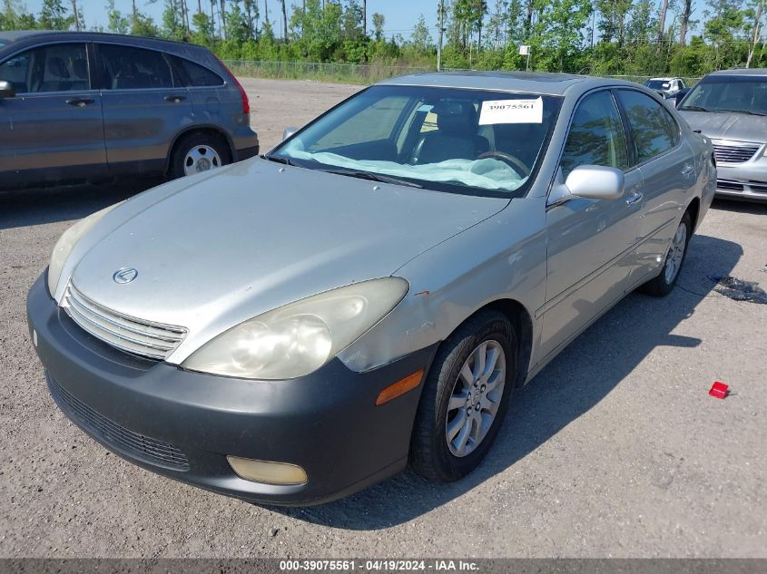 2004 Lexus Es 330 VIN: JTHBA30G645041860 Lot: 39075561