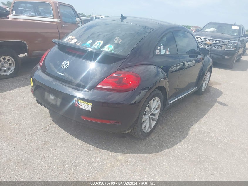 VIN 3VWF17AT4HM624124 2017 VOLKSWAGEN BEETLE #PINKBEETLE/1.8T CLASSIC/1.8T S