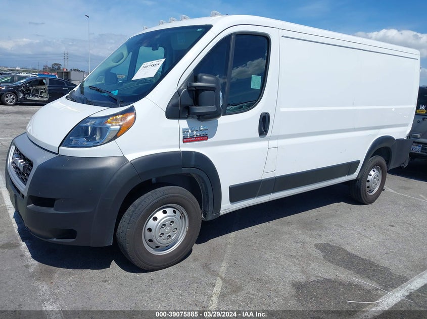 2022 Ram Promaster 2500 Low Roof 136 Wb VIN: 3C6LRVVG5NE121103 Lot: 39075885
