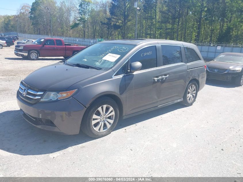 2015 Honda Odyssey Ex-L VIN: 5FNRL5H64FB009072 Lot: 39076060