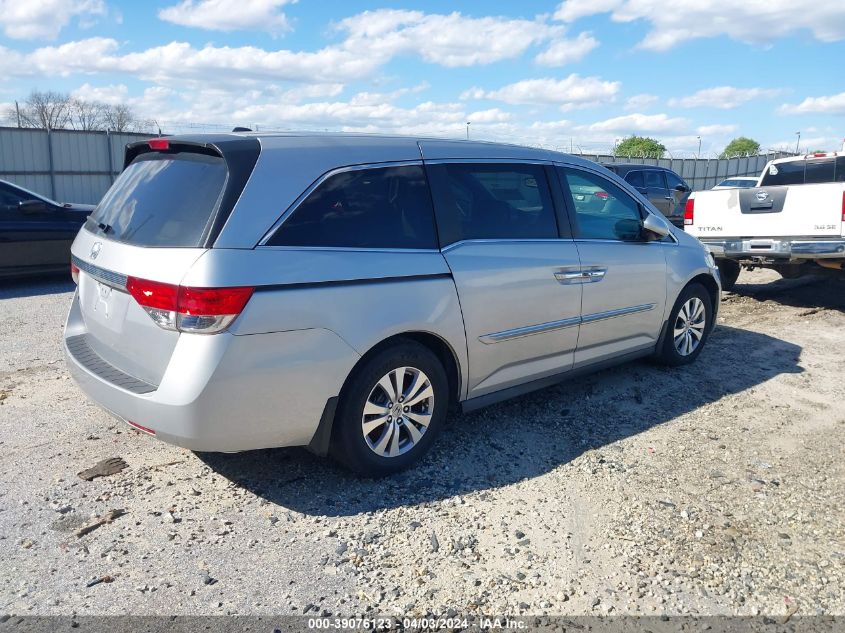 2015 Honda Odyssey Ex-L VIN: 5FNRL5H60FB022319 Lot: 39076123