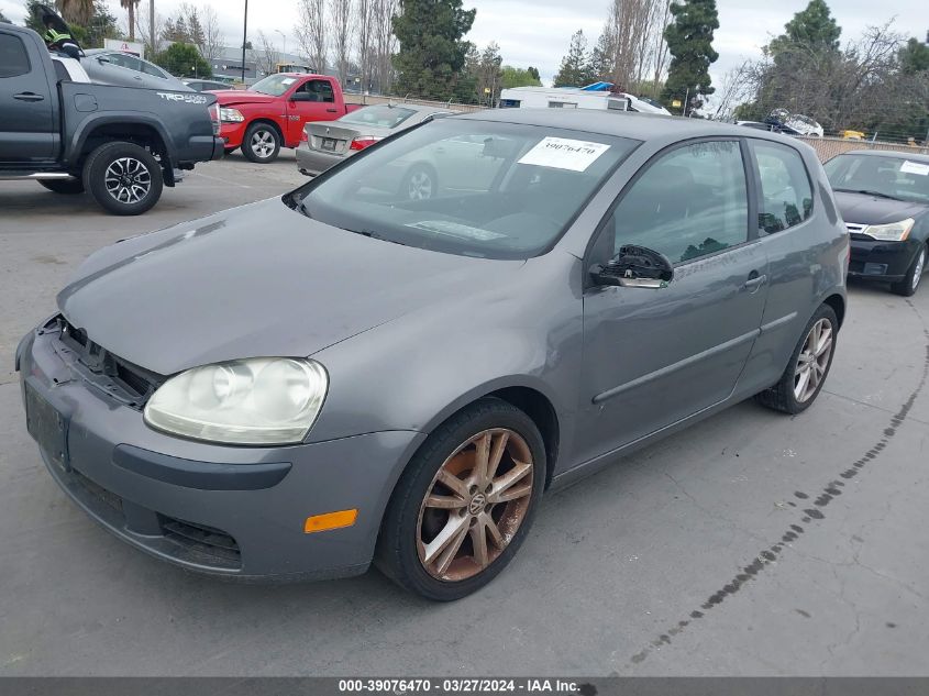 2007 Volkswagen Rabbit 2-Door VIN: WVWBS71K97W142799 Lot: 39076470