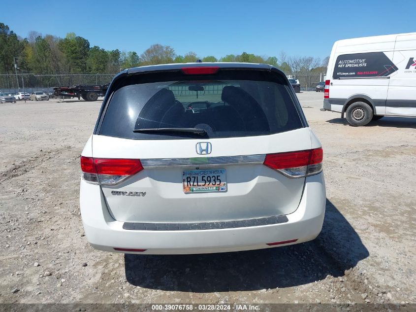 2015 Honda Odyssey Ex-L VIN: 5FNRL5H64FB011212 Lot: 40592656