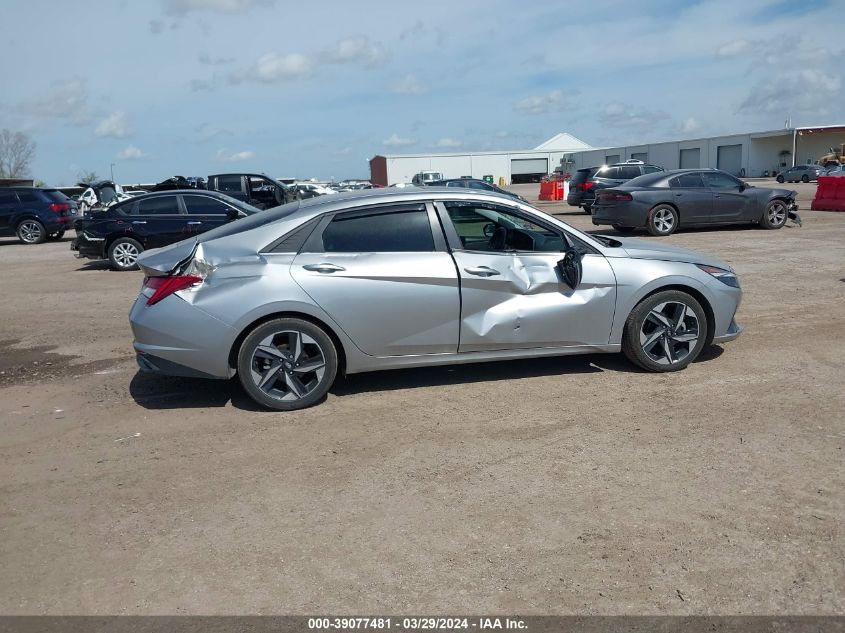 2021 Hyundai Elantra Limited VIN: 5NPLP4AG8MH004561 Lot: 39077481