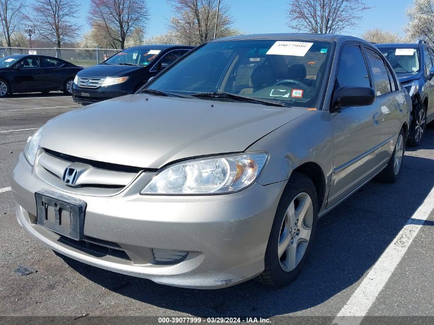 2HGES26754H549356 | 2004 HONDA CIVIC