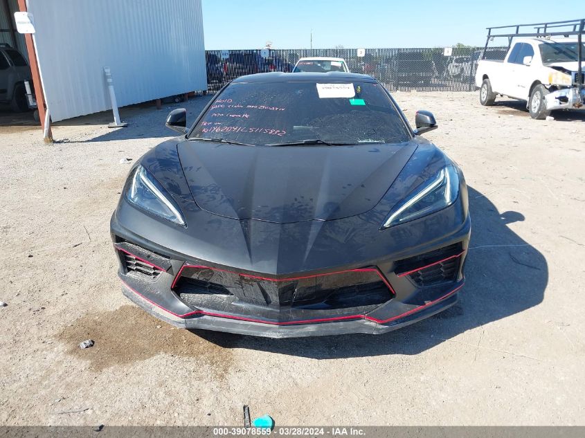 1G1Y62D41L5115832 2020 Chevrolet Corvette Stingray Rwd 1Lt