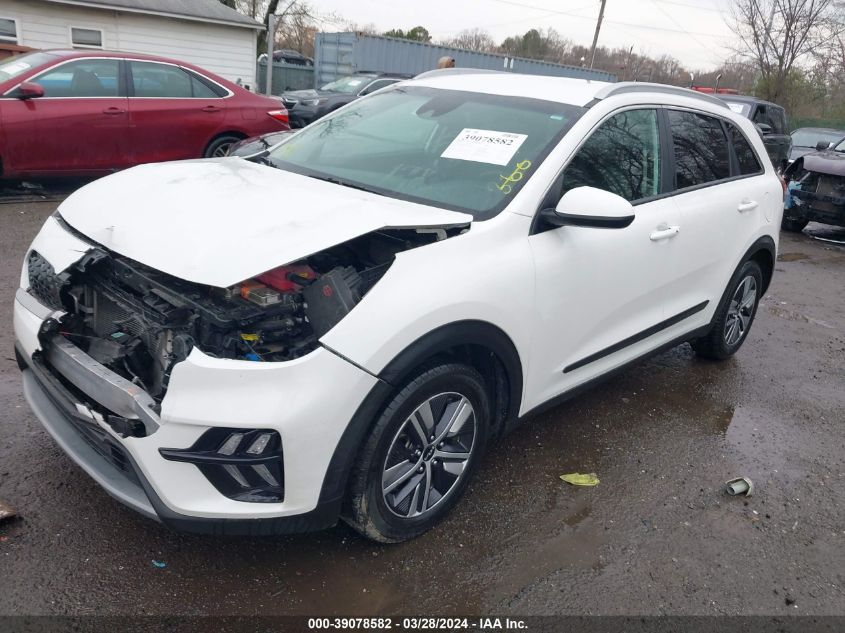 2022 Kia Niro Lxs VIN: KNDCB3LC9N5542237 Lot: 39078582