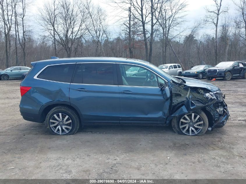 2021 Honda Pilot Awd Ex-L VIN: 5FNYF6H57MB087567 Lot: 39078698