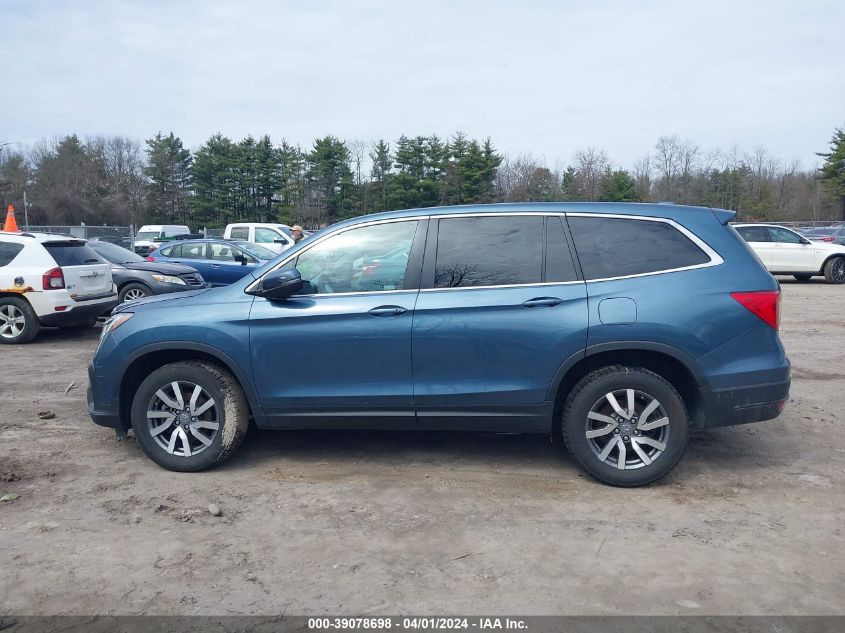 2021 Honda Pilot Awd Ex-L VIN: 5FNYF6H57MB087567 Lot: 39078698