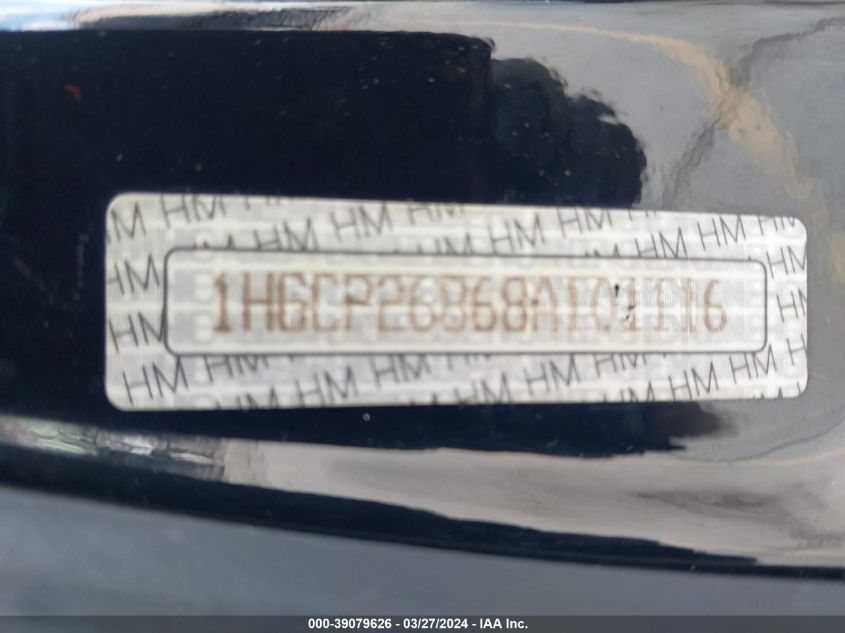 1HGCP26868A101116 | 2008 HONDA ACCORD