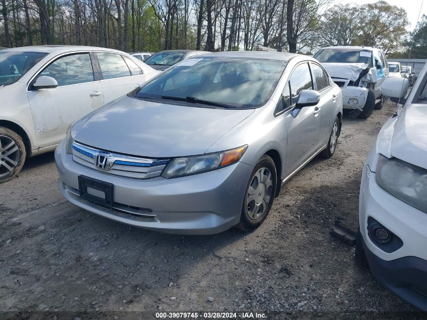 JHMFB4F28CS007919 | 2012 HONDA CIVIC HYBRID