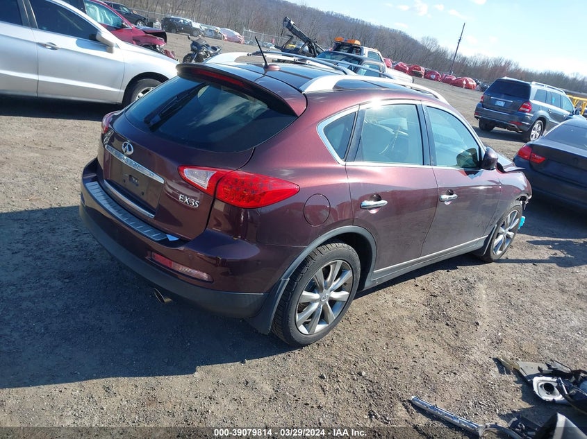 2012 Infiniti Ex35 Journey VIN: JN1AJ0HR8CM453206 Lot: 39079814