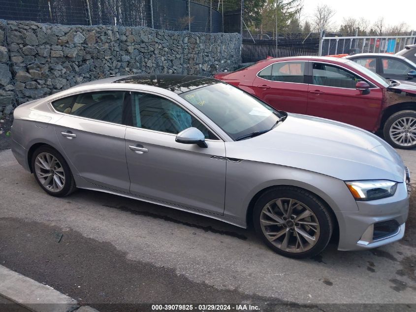 2024 Audi A5 Sportback Premium 40 Tfsi Quattro S Tronic VIN: WAUABCF57RA023069 Lot: 39079825