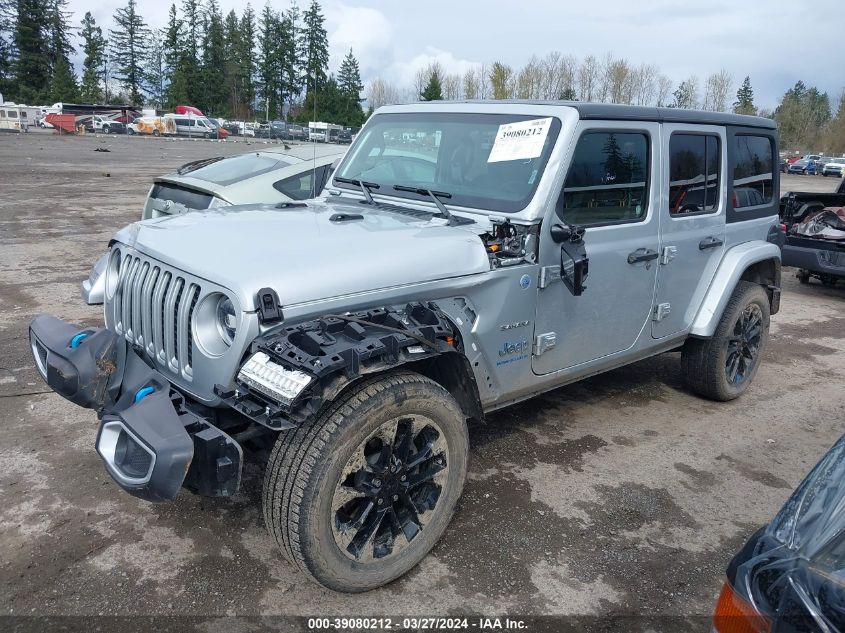 2023 Jeep Wrangler 4Xe Sahara 4X4 VIN: 1C4JJXP69PW699155 Lot: 39080212