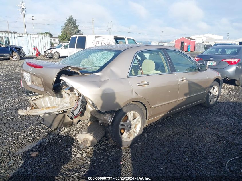 2006 Honda Accord 2.4 Ex VIN: 1HGCM567X6A150642 Lot: 39080797