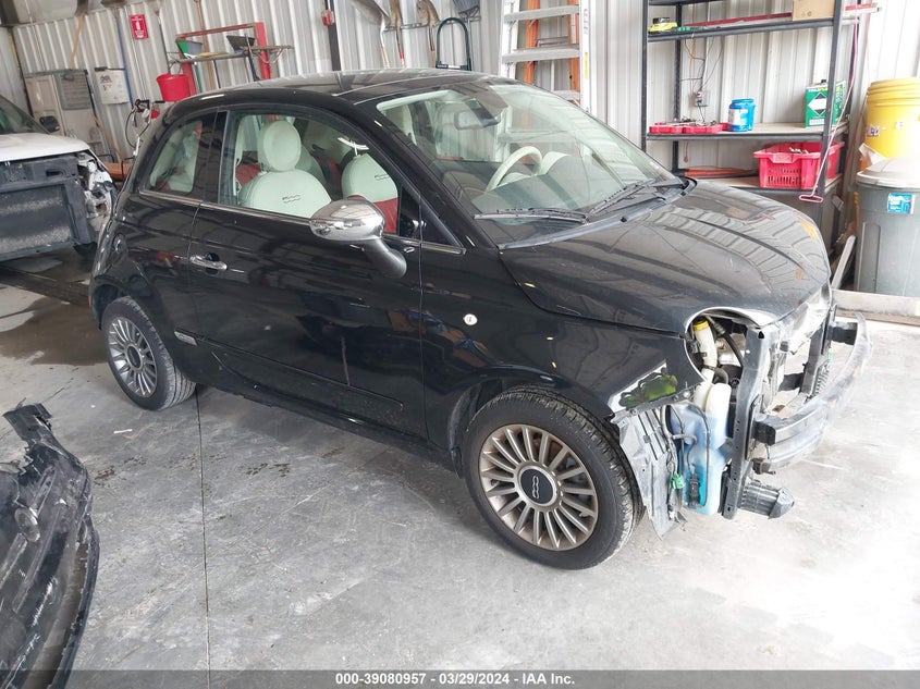 2013 Fiat 500 Lounge VIN: 3C3CFFCR9DT663492 Lot: 39080957