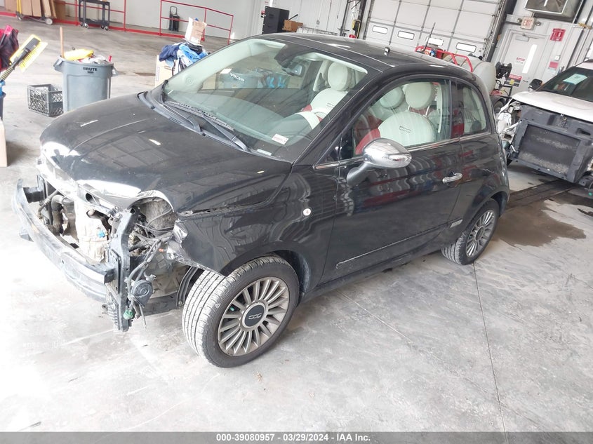 2013 Fiat 500 Lounge VIN: 3C3CFFCR9DT663492 Lot: 39080957