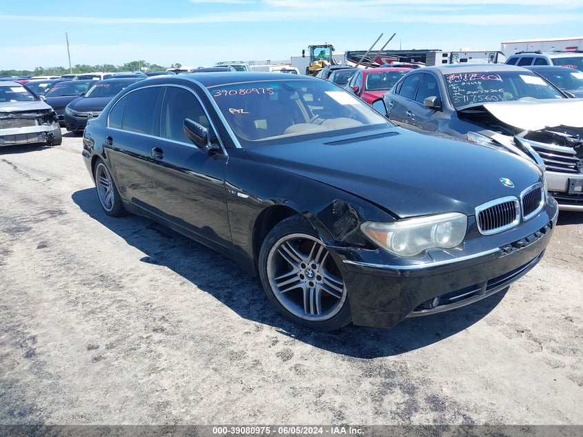 2003 BMW 760Li VIN: WBAGN83413DK10744 Lot: 39080975