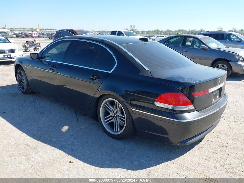 2003 BMW 760Li VIN: WBAGN83413DK10744 Lot: 39080975
