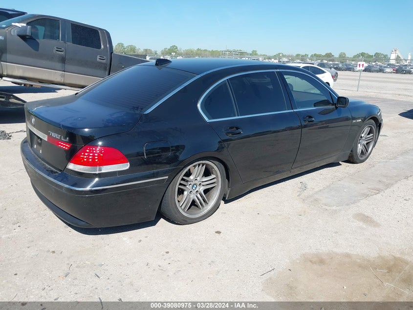 2003 BMW 760Li VIN: WBAGN83413DK10744 Lot: 39080975