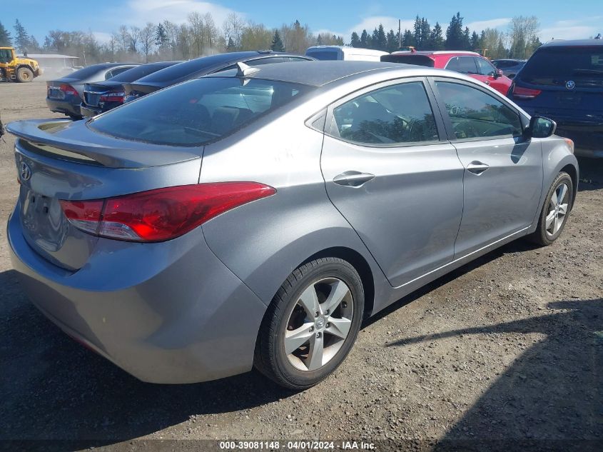 2013 Hyundai Elantra Gls VIN: KMHDH4AE9DU913233 Lot: 39081148