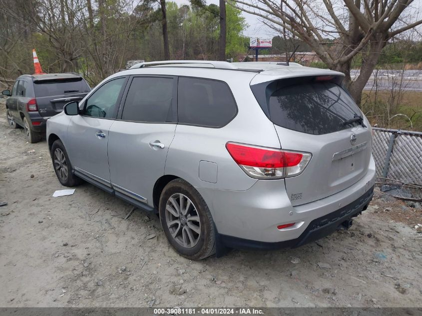 2015 Nissan Pathfinder Sl VIN: 5N1AR2MNXFC641428 Lot: 39081181