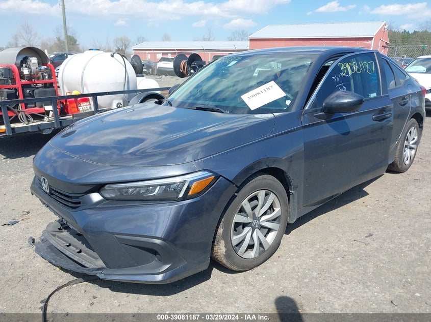 VIN 2HGFE2F25NH509473 2022 HONDA CIVIC LX