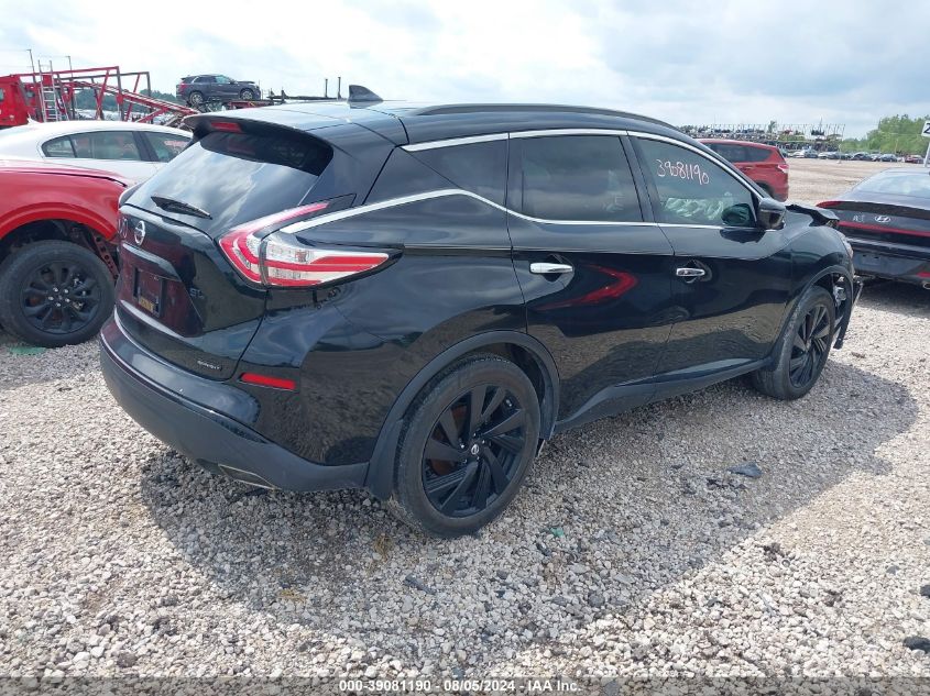 2018 Nissan Murano Sl VIN: 5N1AZ2MG6JN128286 Lot: 39081190