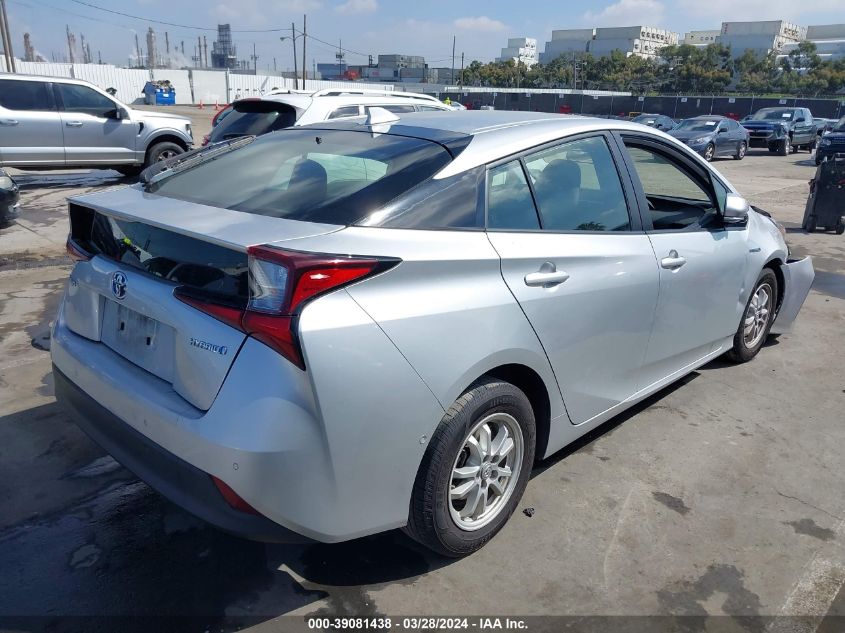 2019 Toyota Prius Le VIN: JTDKARFU0K3093429 Lot: 39081438