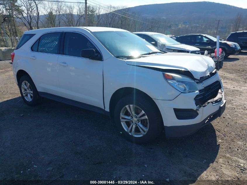 2016 Chevrolet Equinox Ls VIN: 2GNALBEK6G6345687 Lot: 39081445