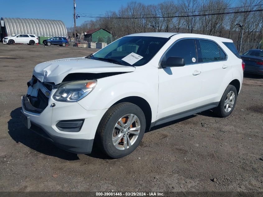 2016 Chevrolet Equinox Ls VIN: 2GNALBEK6G6345687 Lot: 39081445